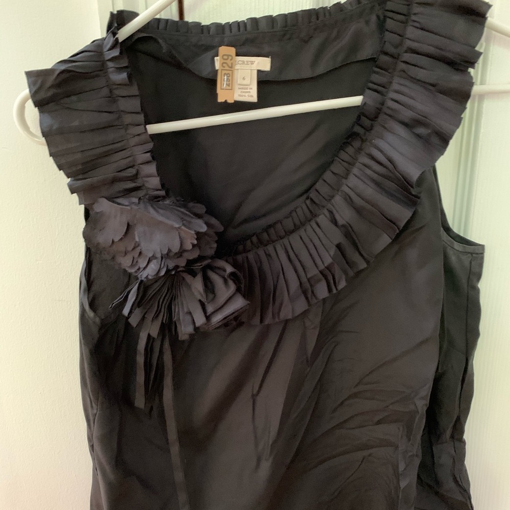 Black J. crew silk blouse
